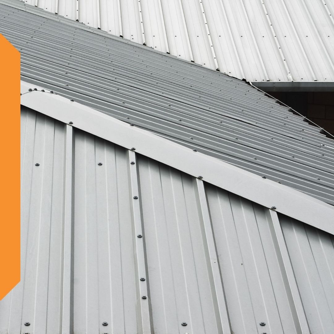 metal roof sections coming together at different angles