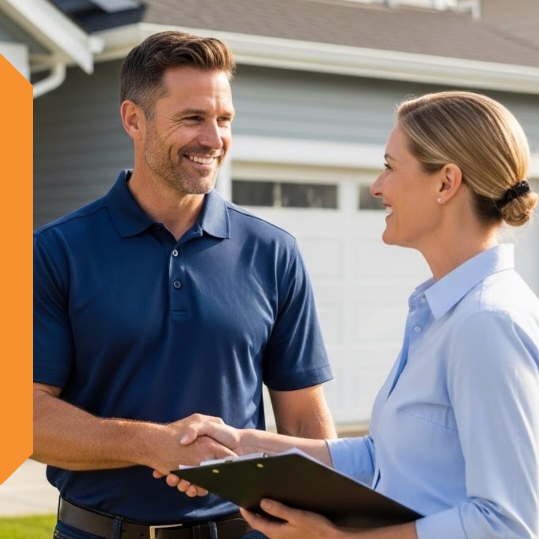 handshake with insurance adjuster